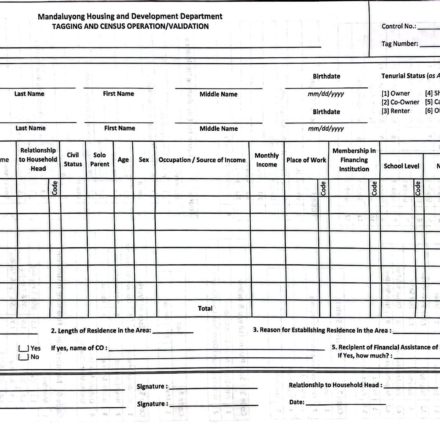 Tagging and Census Operation Validation