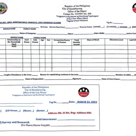 UPAO Tagging-Census-Validation