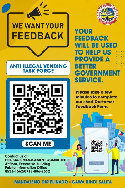 ANTI VENDING feedback poster